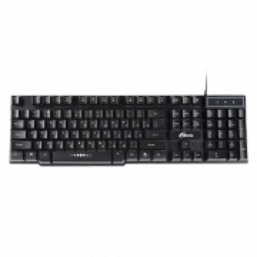 Клавиатура игровая Ritmix RKB-200, многоцветная подсветка, черная