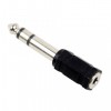 Адаптер 3.5 stereo jack -> 6.3 stereo plug, пластиковый корпус, Rexant (14-0202)