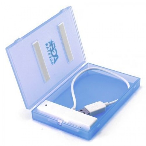 Внешний контейнер для 2.5 HDD S-ATA AgeStar SUBCP1, пластик, синий, USB 2.0"