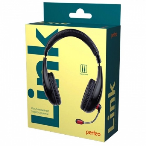 Гарнитура Perfeo LINK, полноразмерная, черная (PF_A4908)