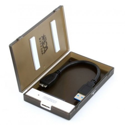 Внешний контейнер для 2.5 HDD S-ATA AgeStar 3UBCP1-6G, пластик, черный, USB 3.0"