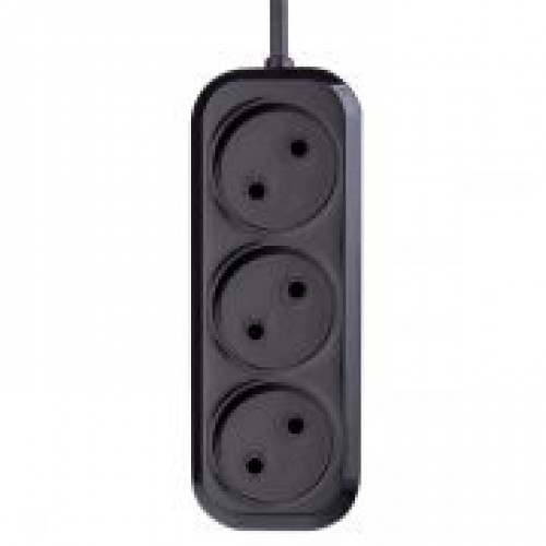 Удлинитель сетевой Perfeo RU Power Р16-012, 3 розетки, 5 м, 10А/2.2кВт, без заземл., черный