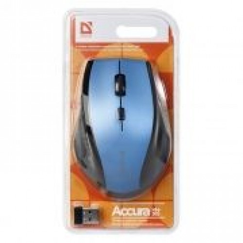 Мышь беспроводная Defender MM-365 Accura, синяя (52366)