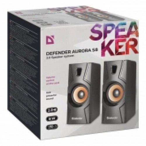 Колонки Defender Aurora S8, 8 Вт, питание от USB, черные (65408)