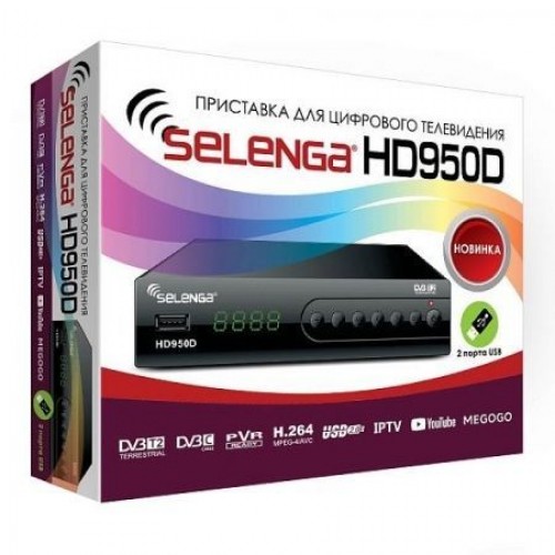 Цифровой телевизионный ресивер DVB-T2 SELENGA HD950D (3411)