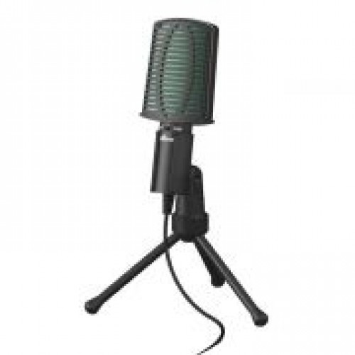 Микрофон Ritmix RDM-126 Black-Green, конденсаторный, подставка