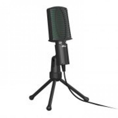 Микрофон Ritmix RDM-126 Black-Green, конденсаторный, подставка