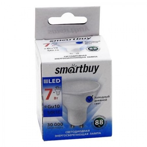 Светодиодная (LED) лампа Smartbuy Gu10 07W/6000 (SBL-GU10-07-60K-N)