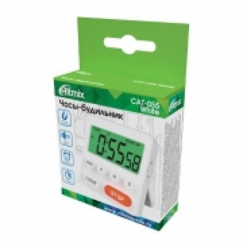 Часы будильник Ritmix CAT-055, таймер, секундомер, подставка, магнит