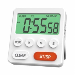 Часы будильник Ritmix CAT-055, таймер, секундомер, подставка, магнит