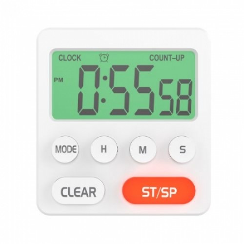 Часы будильник Ritmix CAT-055, таймер, секундомер, подставка, магнит