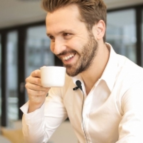 Микрофон Hoco L14 Lavalier, петличный, черный, кабель 3.5 мм 4-pin