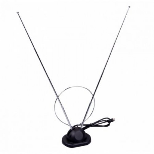 Антенна комнатная для ТВ, VHF/UHF/FM, DVB-T2, пассивная, Ritmix RTA-003