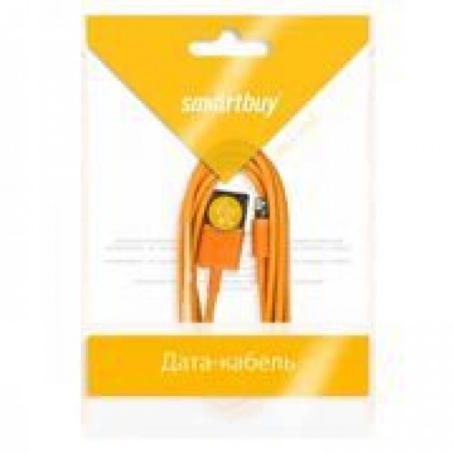 Кабель USB 2.0 Am=>Apple 8 pin Lightning, 1.2 м, оранжевый, Smartbuy (iK-512c orange)