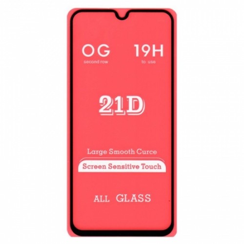 Защитное стекло для экрана Samsung Galaxy M01 Black, Full Screen&Glue, Perfeo (PF_B4800)