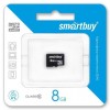 Карта памяти Micro SDHC 8Gb Smartbuy Class 10 без адаптера (SB8GBSDCL10-00)