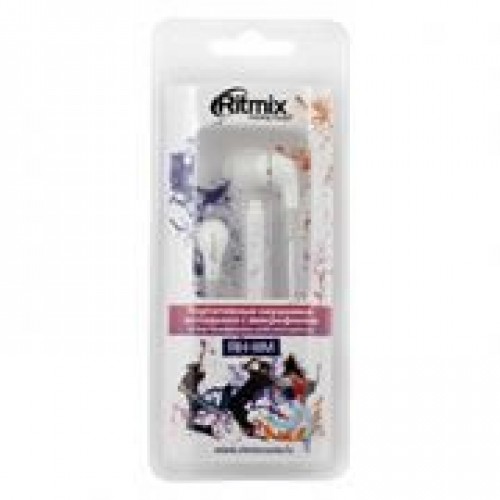 Гарнитура Ritmix RH-112M White для мобильных устройств