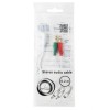 Адаптер аудио для гарнитуры 3.5 4-pin jack -> 2 x 3.5 plug, 0.2 м, белый Cablexpert (CCA-418W)