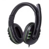Гарнитура Ritmix RH-555M, игровая, чёрно-зелёная