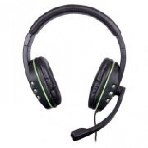 Гарнитура Ritmix RH-555M, игровая, чёрно-зелёная