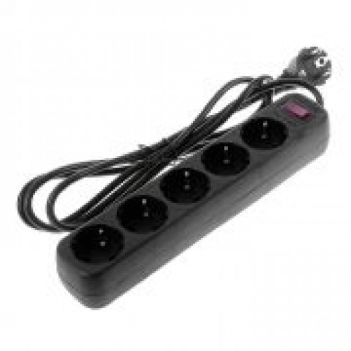 Сетевой фильтр Smartbuy ONE 2.2 кВт 10A, 1.8 м, 5 розеток, черный (SBSP-18-K)