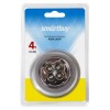 Фонарь Smartbuy Push Light, серебристый, 4 LED, 3XAAA (SBF-831-S)