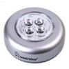 Фонарь Smartbuy Push Light, серебристый, 4 LED, 3XAAA (SBF-831-S)