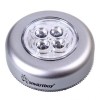 Фонарь Smartbuy Push Light, серебристый, 4 LED, 3XAAA (SBF-831-S)