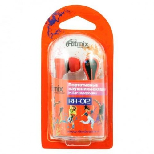 Наушники-вкладыши Ritmix RH-012 Red