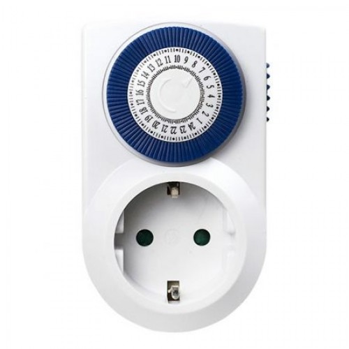 Таймер механический для электроустройств 220В, 3600 Вт, интервал 30 мин., Smartbuy SBE-STM2