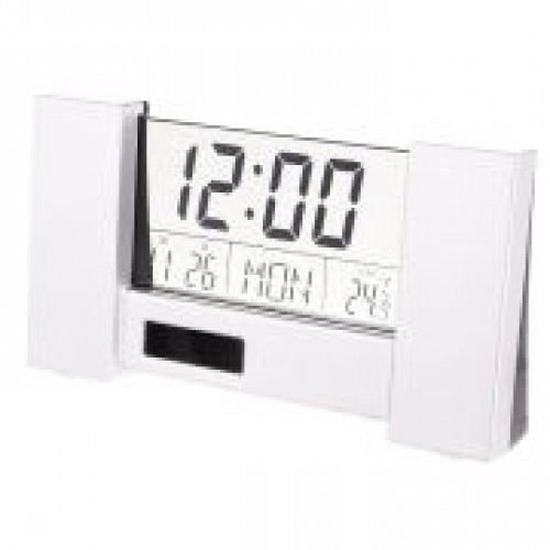Часы будильник Perfeo PF-S2056 CITY", температура, белые (PF_A4691)"