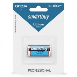 Батарейка CR 123A Smartbuy Lithium, 1 шт, блистер (SBBL-123A-1B)