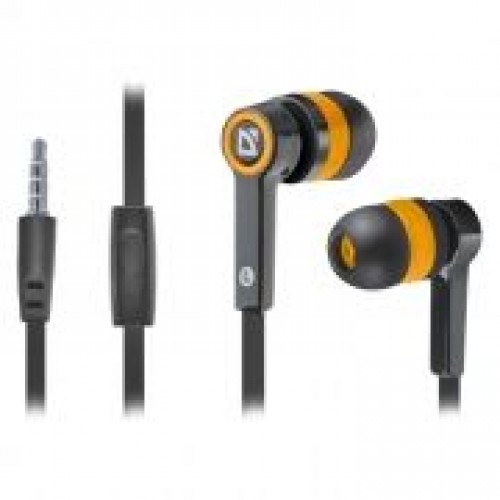 Гарнитура Defender Pulse-420 для мобильных устройств, черно-оранжевая (63420)