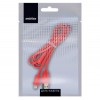 Кабель USB 2.0 Am=>Apple 8 pin Lightning, 1.2 м, плоский, красный, Smartbuy (iK-512r red)