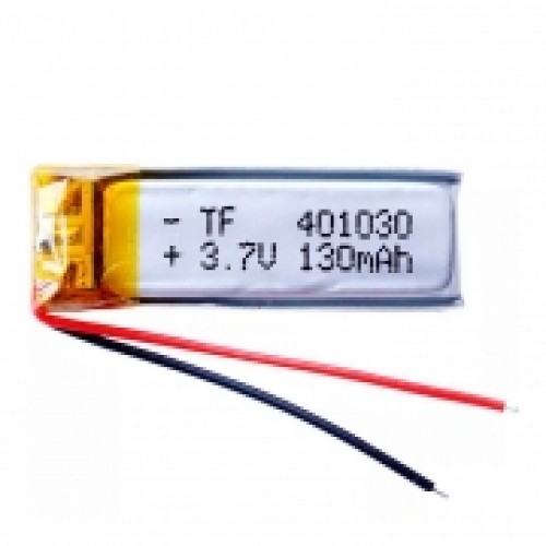 Аккумулятор Li-Po 3.7В 130мАч с защитой, 30x10x4мм