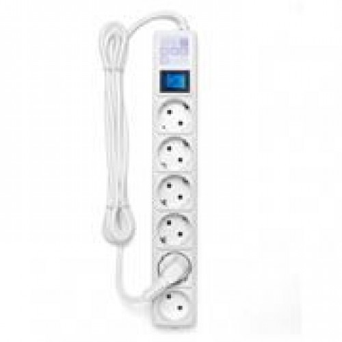 Сетевой фильтр Power Cube 5+1 3.5 кВт 16A, белый, 5 м, 6 розеток (SPG(5+1)-16B-5М)