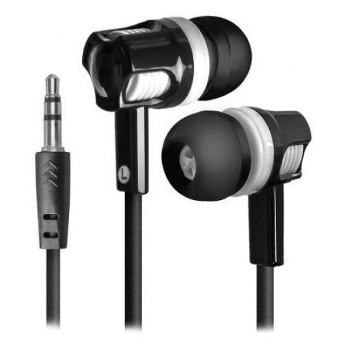 Наушники-вкладыши Defender Basic-609, черно-белые (63609)