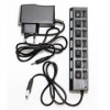 HUB 7-port 5bites HB27-203PBK Black USB 2.0 с блоком питания 2A, индивидуальные выключатели