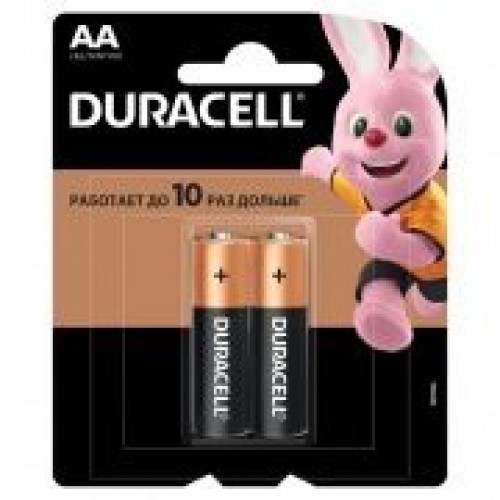Батарейка AA Duracell LR6-2BL, 2 шт, блистер (MN1500)