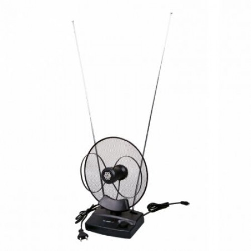 Антенна комнатная для ТВ, VHF/UHF/FM, DVB-T2, активная, Ritmix RTA-100