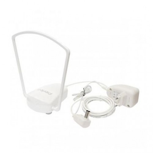 Антенна комнатная для ТВ, UHF, DVB-T2, активная, Perfeo PORTAL (PF-TV2020)