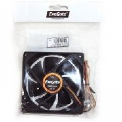 Вентилятор 92 x 92 x 25, 3 pin, 12V, втулка, кабель 40 см, Exegate (EX09225S3P)