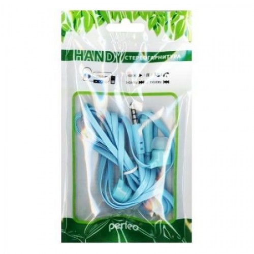 Гарнитура Perfeo Handy для мобильных устройств, бирюзовая (PF_B4224)