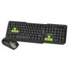 Комплект Smartbuy ONE SBC-230346AG-KN Black/Green, беспроводные клавиатура и мышь