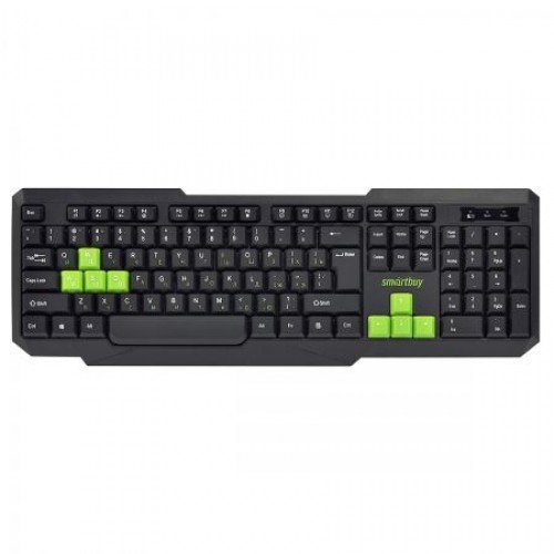 Комплект Smartbuy ONE SBC-230346AG-KN Black/Green, беспроводные клавиатура и мышь