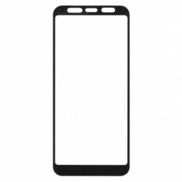 Защитное стекло для экрана Samsung Galaxy A6+ Black, Full Screen&Glue, Perfeo (PF_A4379)