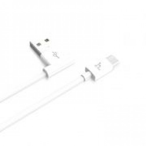 Кабель USB 2.0 Am=>micro B - 1.2 м, угловой, белый, Hoco UPM10