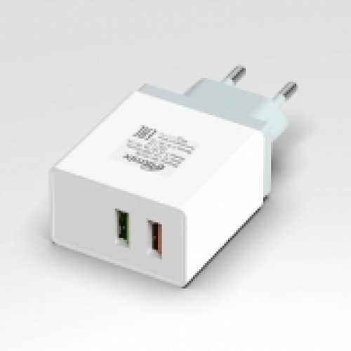 Зарядное устройство Ritmix RM-3032QC 3А+2A 5В, 2xUSB, белое