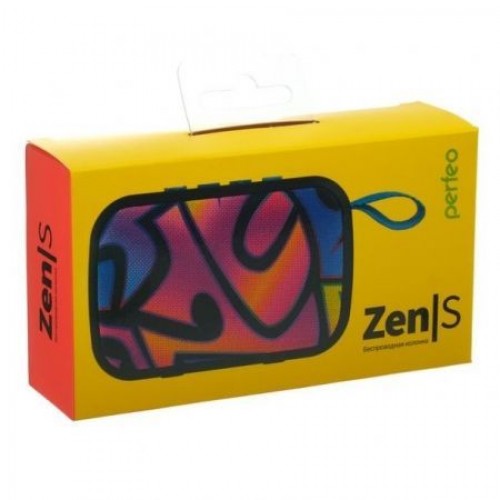Колонка 1.0 Perfeo ZENS, 5 Вт, Bluetooth, MP3, FM, 500 мАч, волны (PF_A4974)