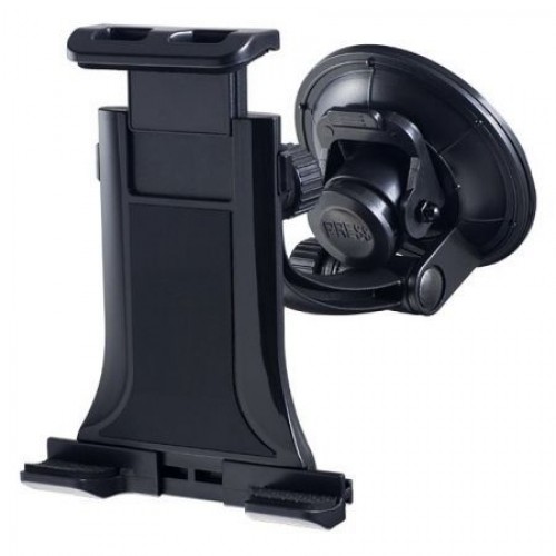 Держатель автомобильный на присоске для планшета/смартфона 4-10", черный, Perfeo PH-711"